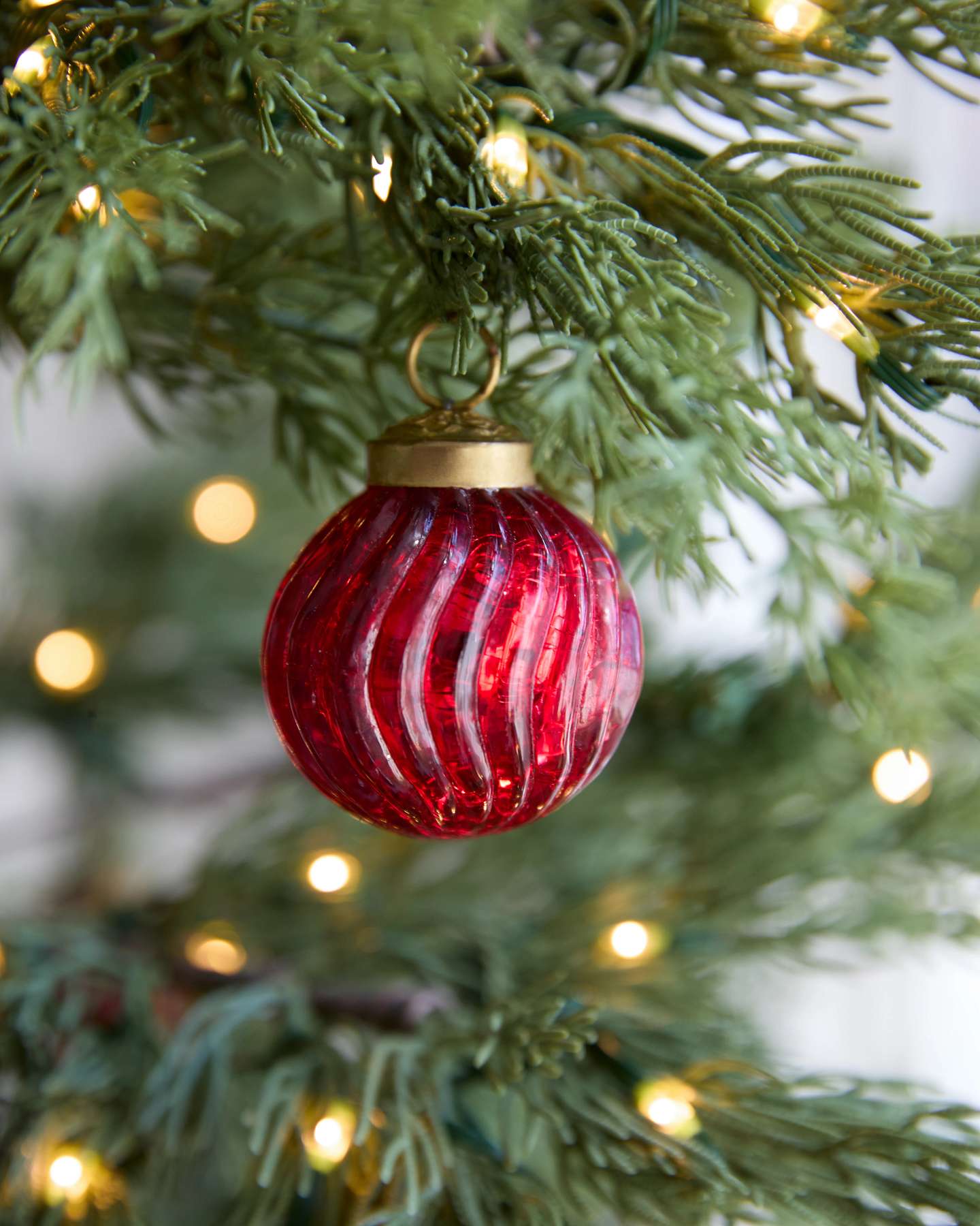 Red BH Essentials Mercury Glass Ornament Set