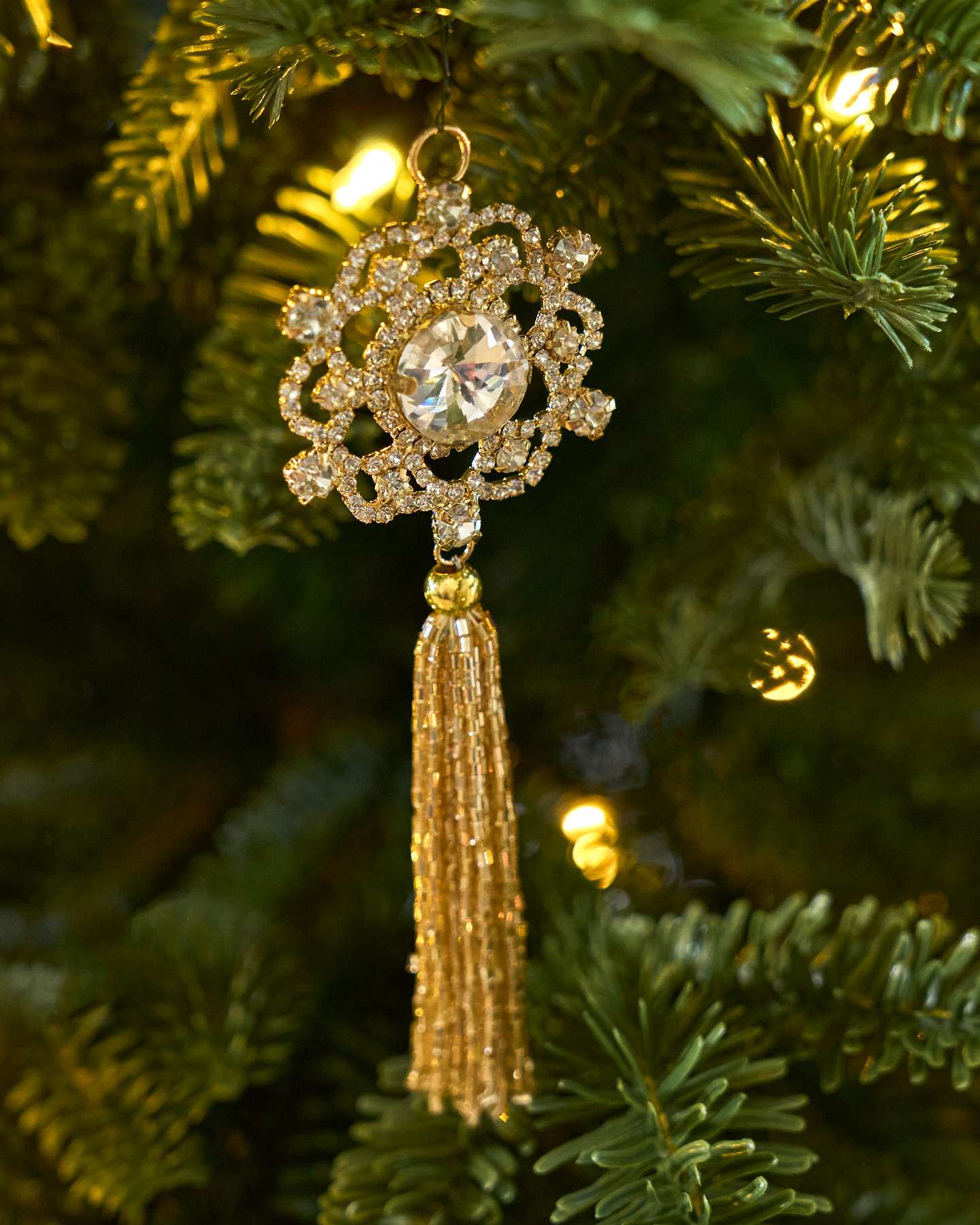Sparkling Snowflakes Baubles, Set of 10