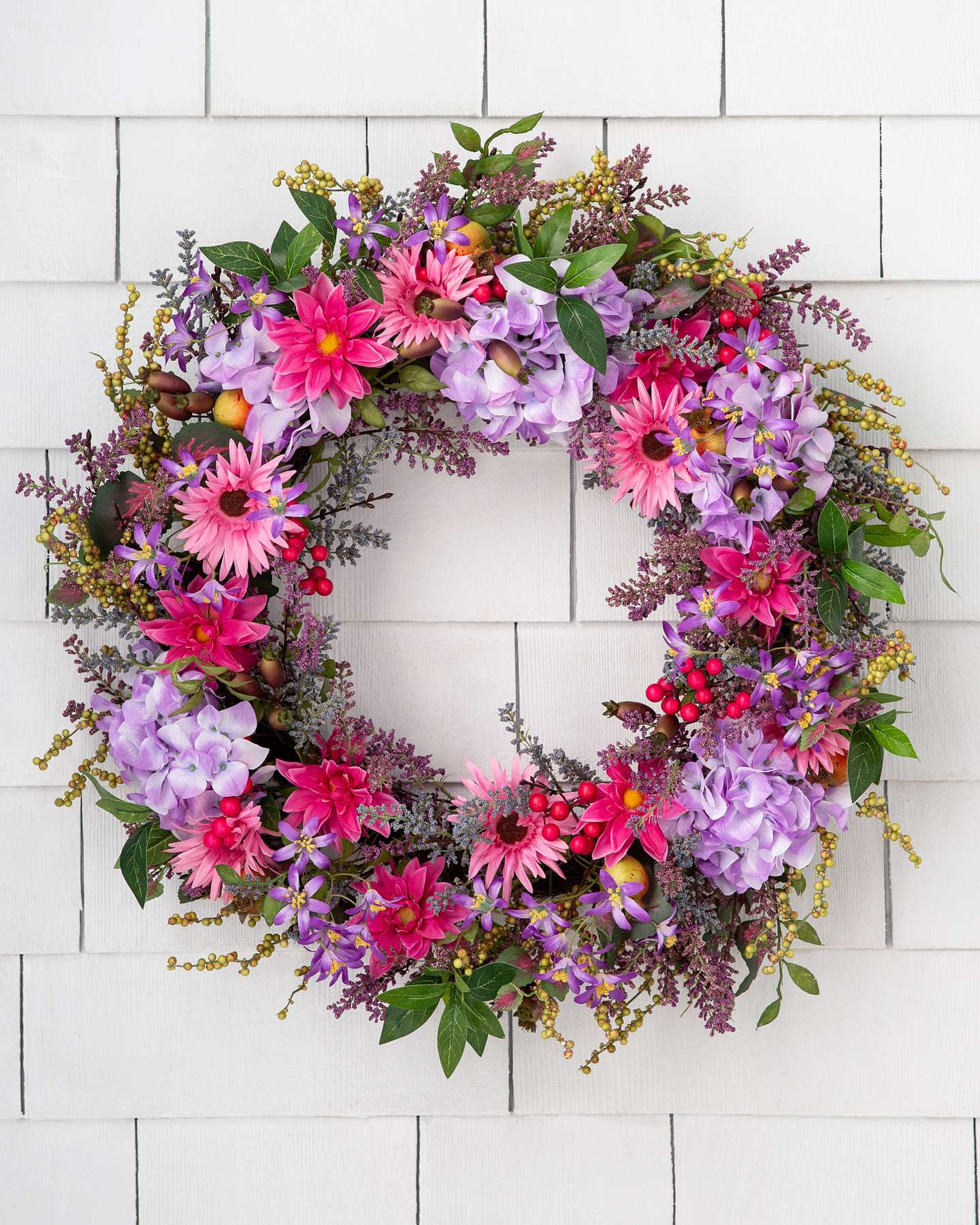 Balsam Hill Vibrant Summer Bloom Artificial Wreath Festive Display