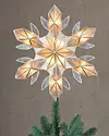 Capiz Snowflake Lighted Christmas Tree Topper by Balsam Hill Lifestyle 10