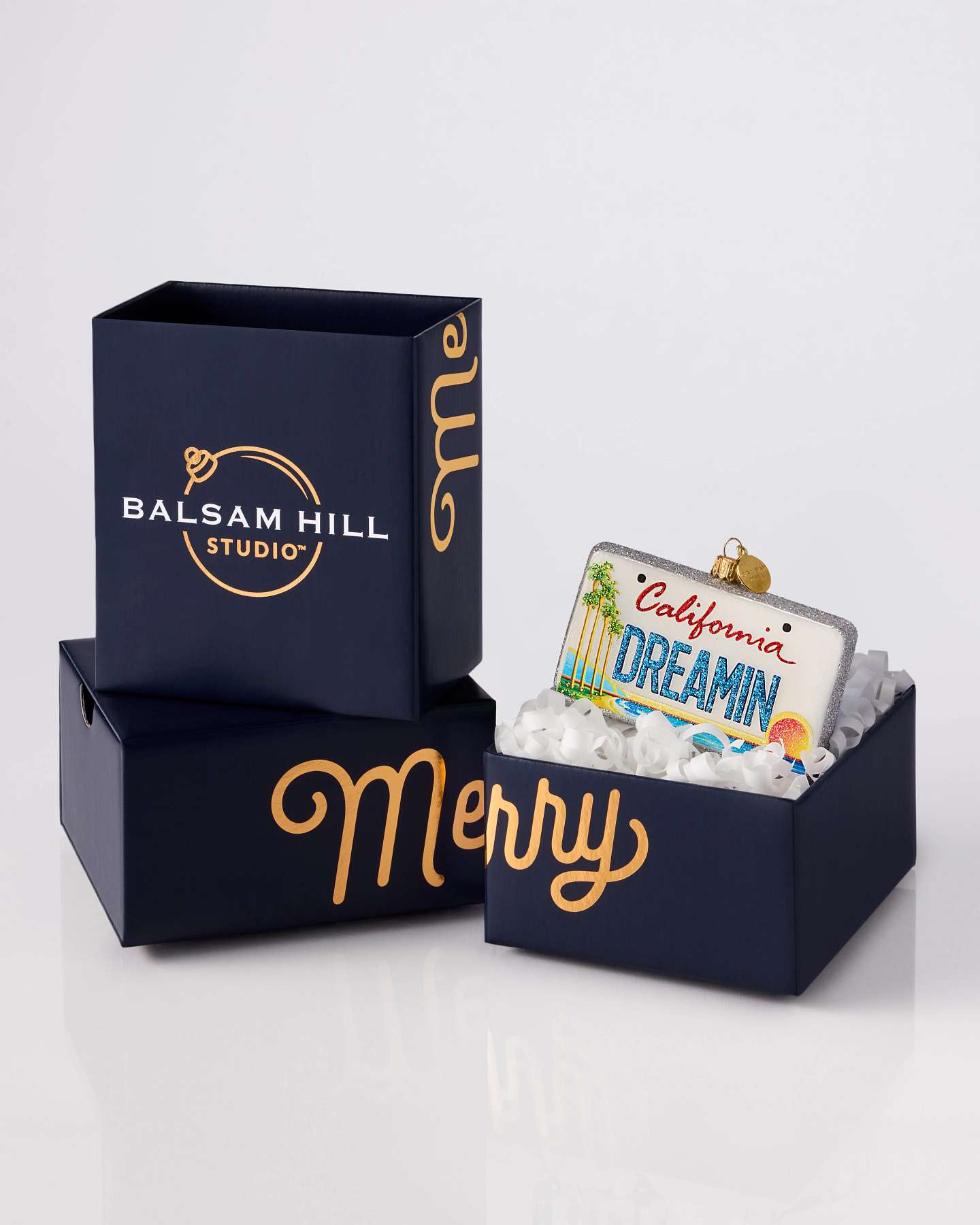 Balsam Hill Studio California Dreamin' License Plate Ornament