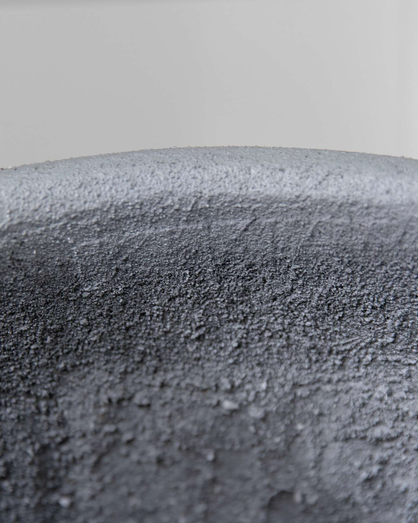 Balsam Hill Gray Sculpted Planter 16-Inch Diameter Closeup View