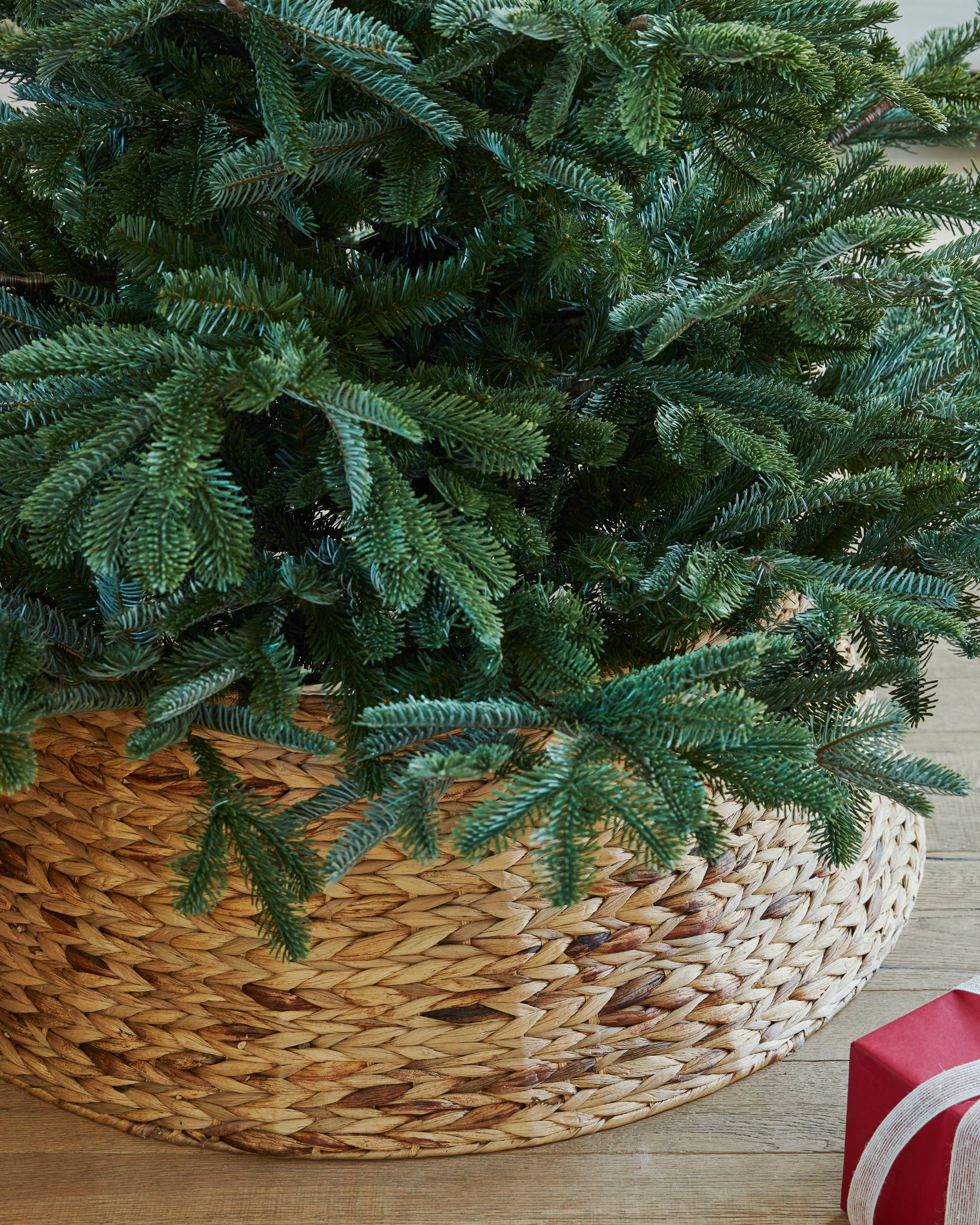 Woven Christmas Tree Collar Balsam Hill Woven Christmas Tree Collar Balsam Hill