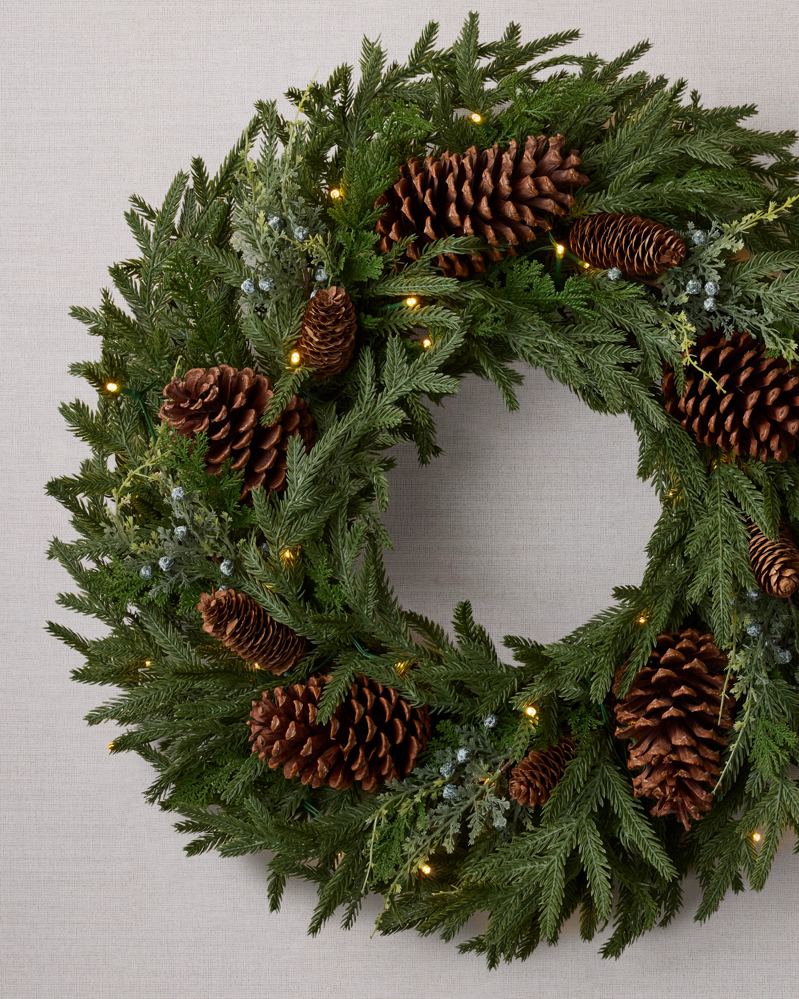 Real-Feel® Cypress Juniper Berry Wreath