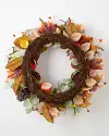 Persimmon and Pinecone Wreath Closeup 10 by Balsam Hill