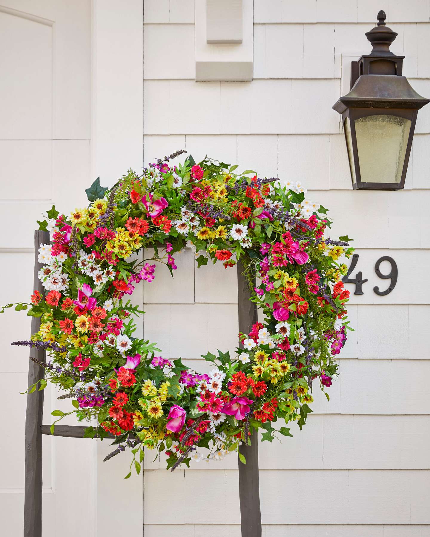 Balsam Hill Outdoor Meadow Artificial Spring Foliage Vibrant Lifestyle Display