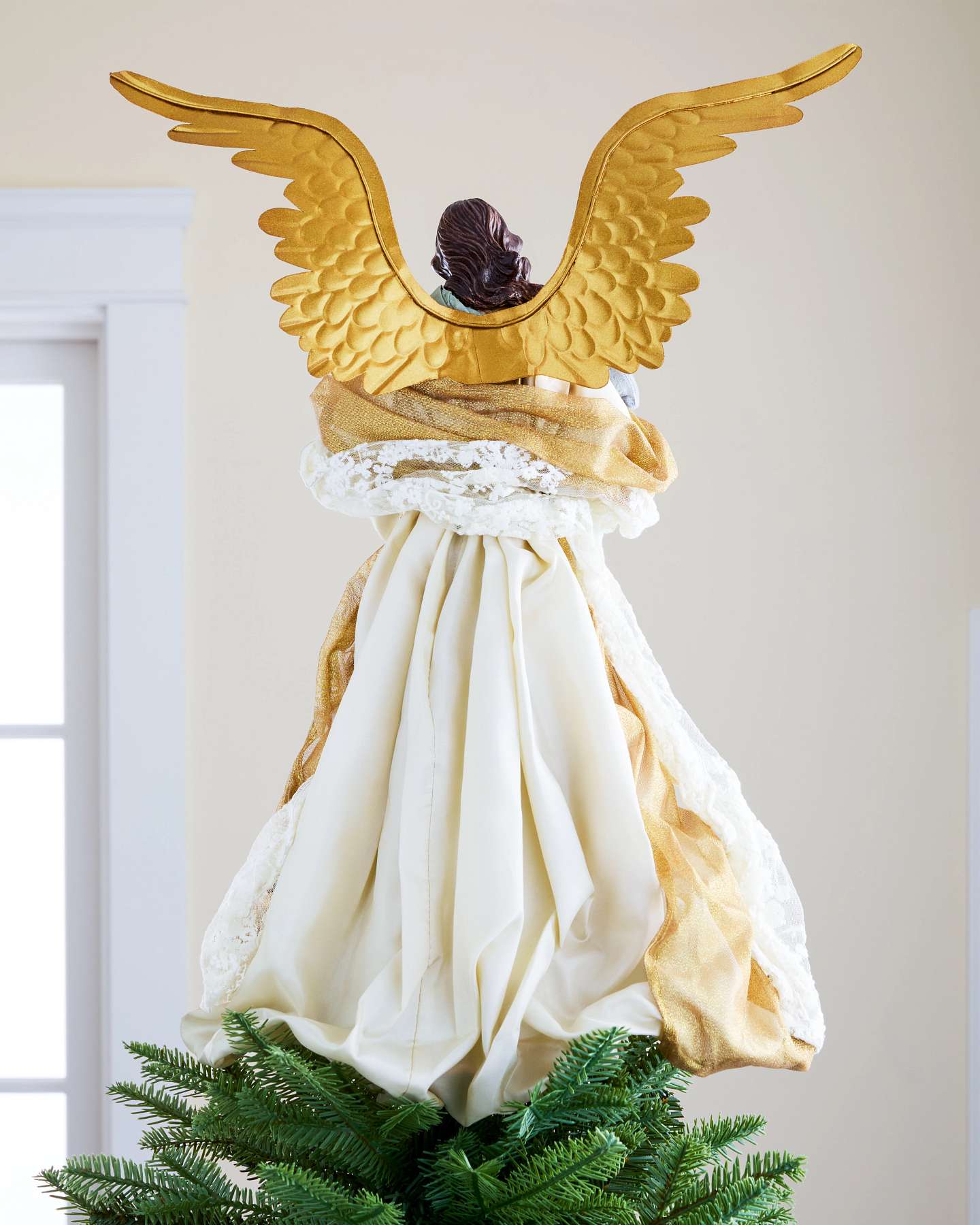 18" Beige Angel Tree Topper
