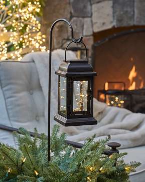 Brown Classic Lantern Solar Pathway Fairy Lights Brown Classic Lantern Solar Pathway Fairy Lights