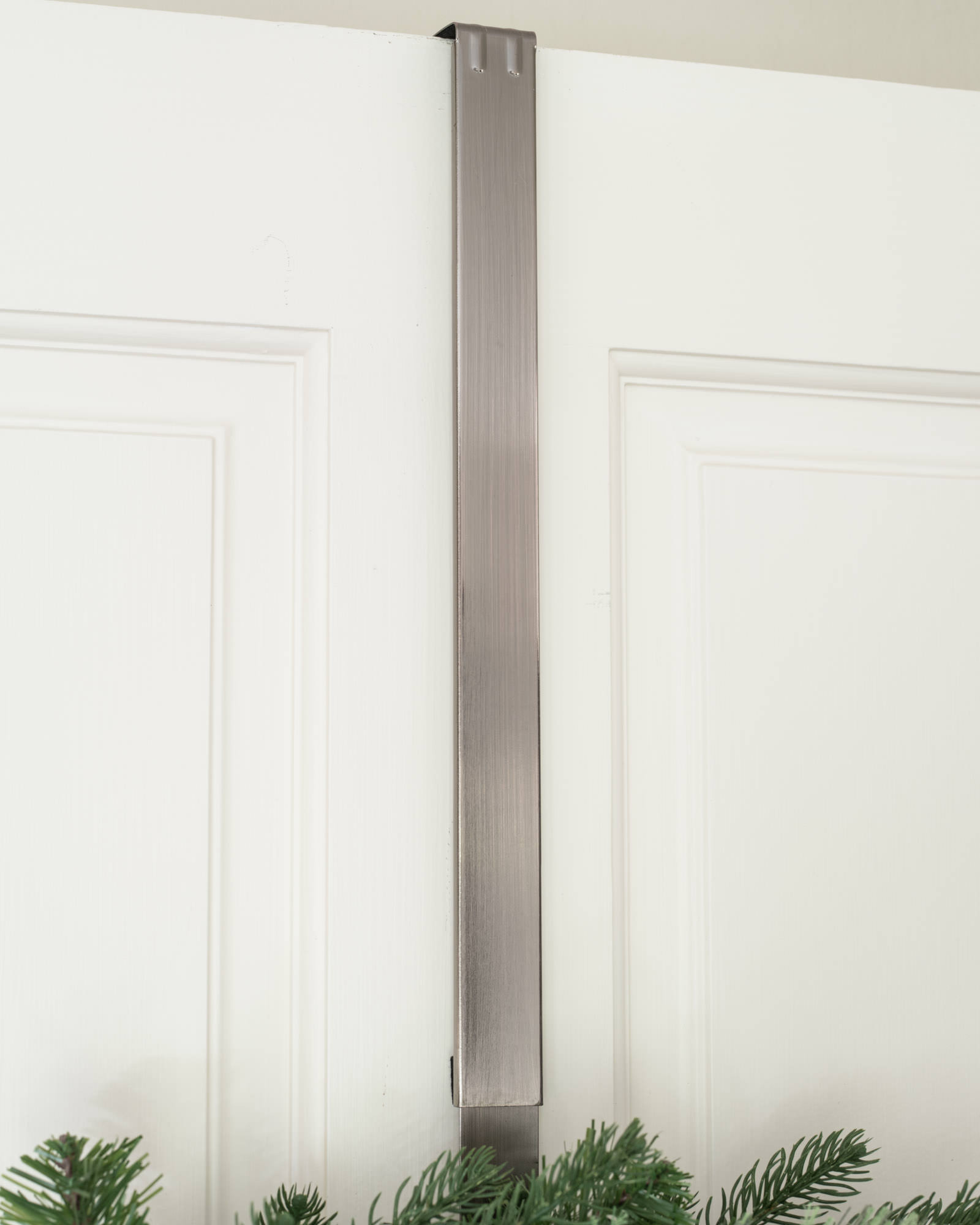 Balsam Hill double-sided wreath hanger on door