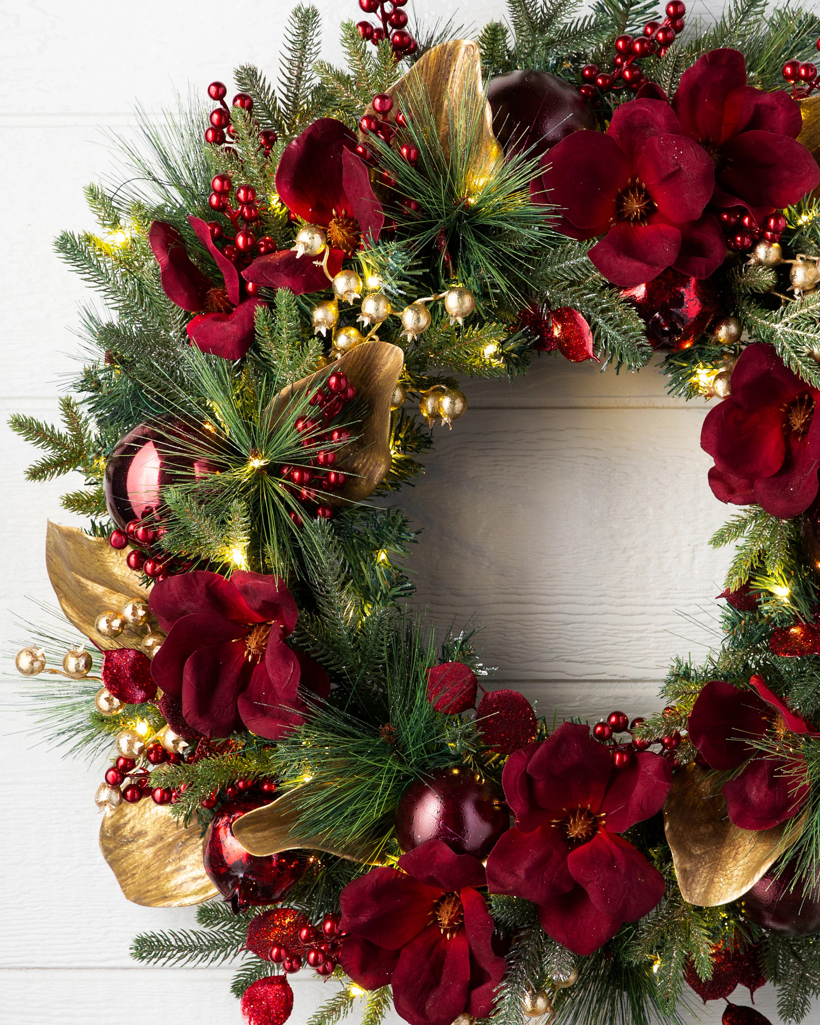 Gilded Glory Magnolia Wreath