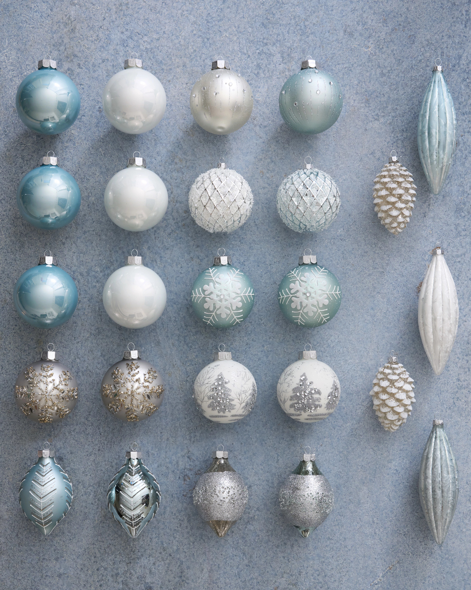 Arctic Christmas Glass Ornament Set