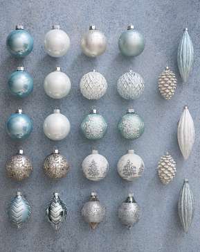 Arctic Christmas Glass Ornament Set Arctic Christmas Glass Ornament Set