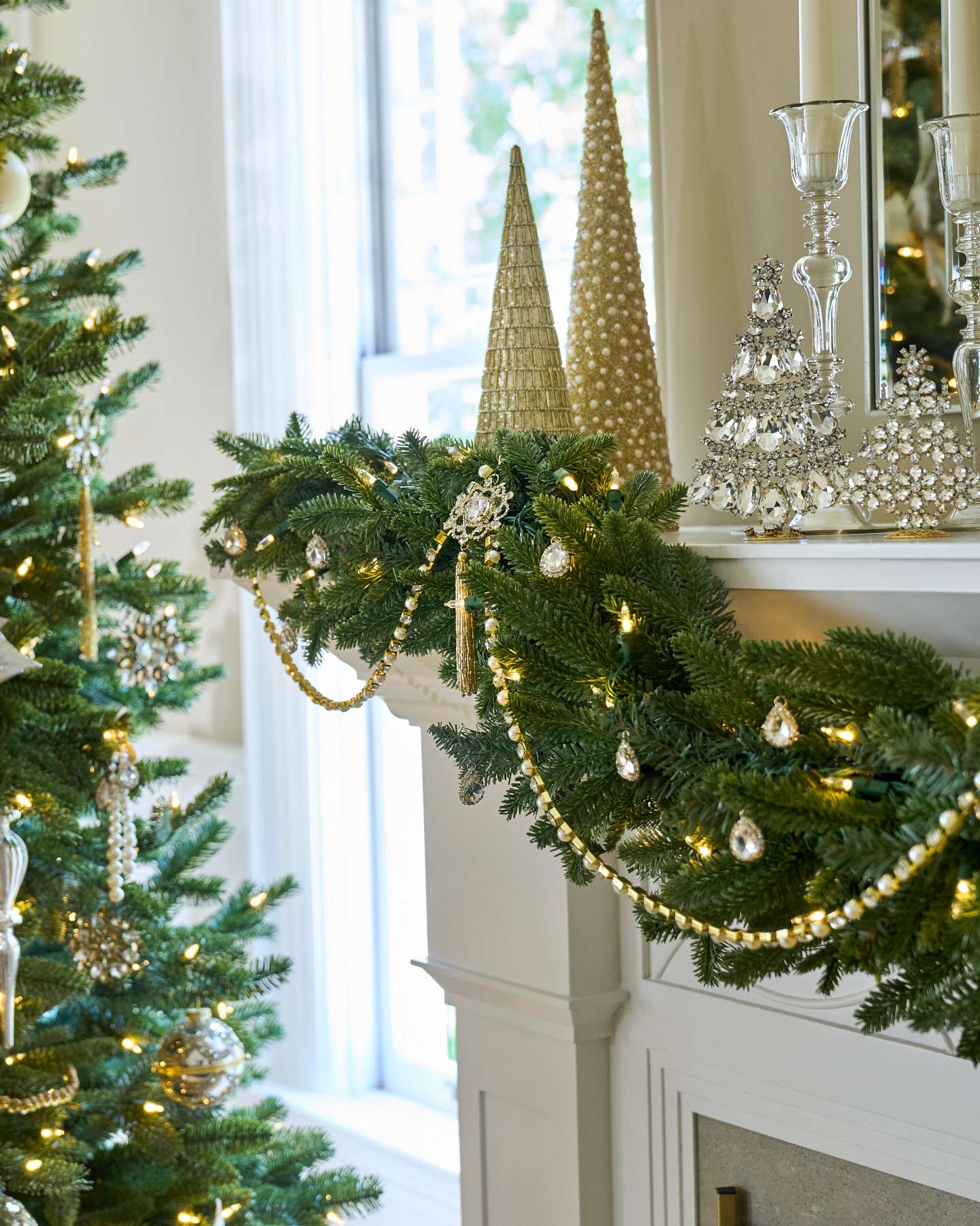 Rhinestone Gem Drop Bauble Set