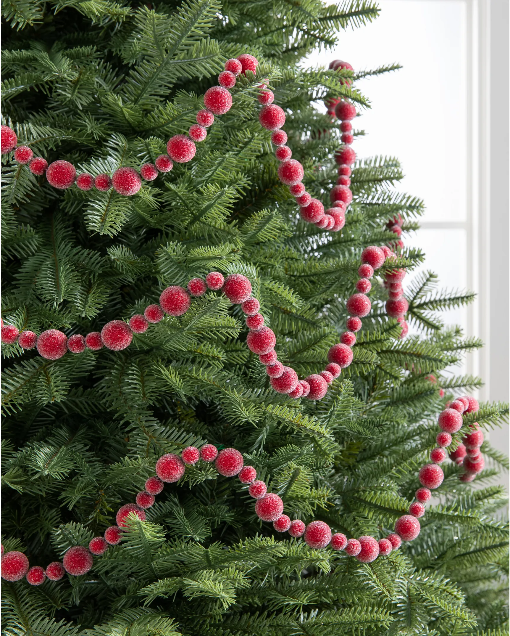 Sugared Berry Fruit Christmas Garland Balsam Hill