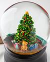 Oft Christmas Tree Musical Snow Globe by Balsam Hill Closeup 10