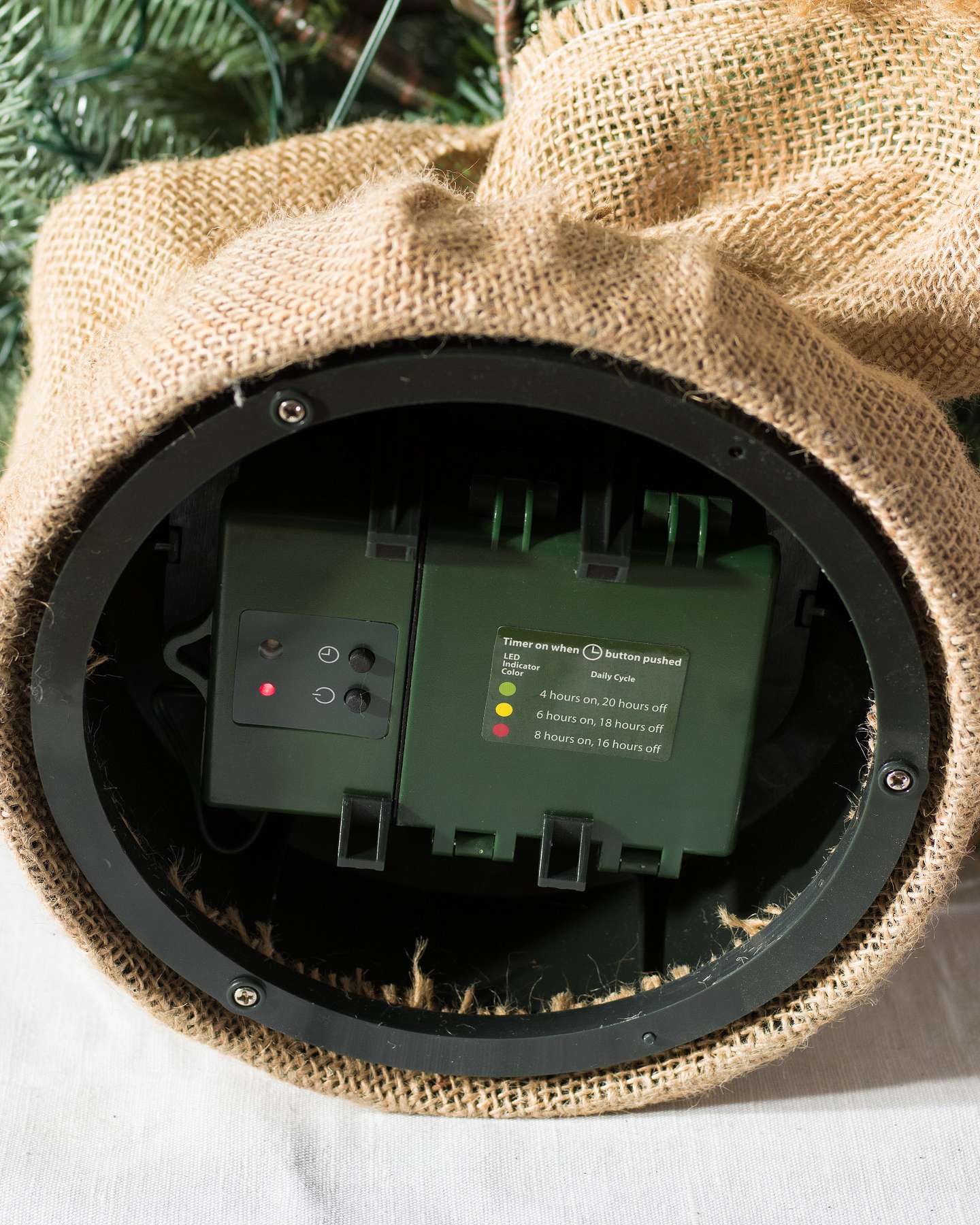 Balsam Hill Balsam Fir Tabletop Artificial Christmas Tree Battery Pack Special Feature