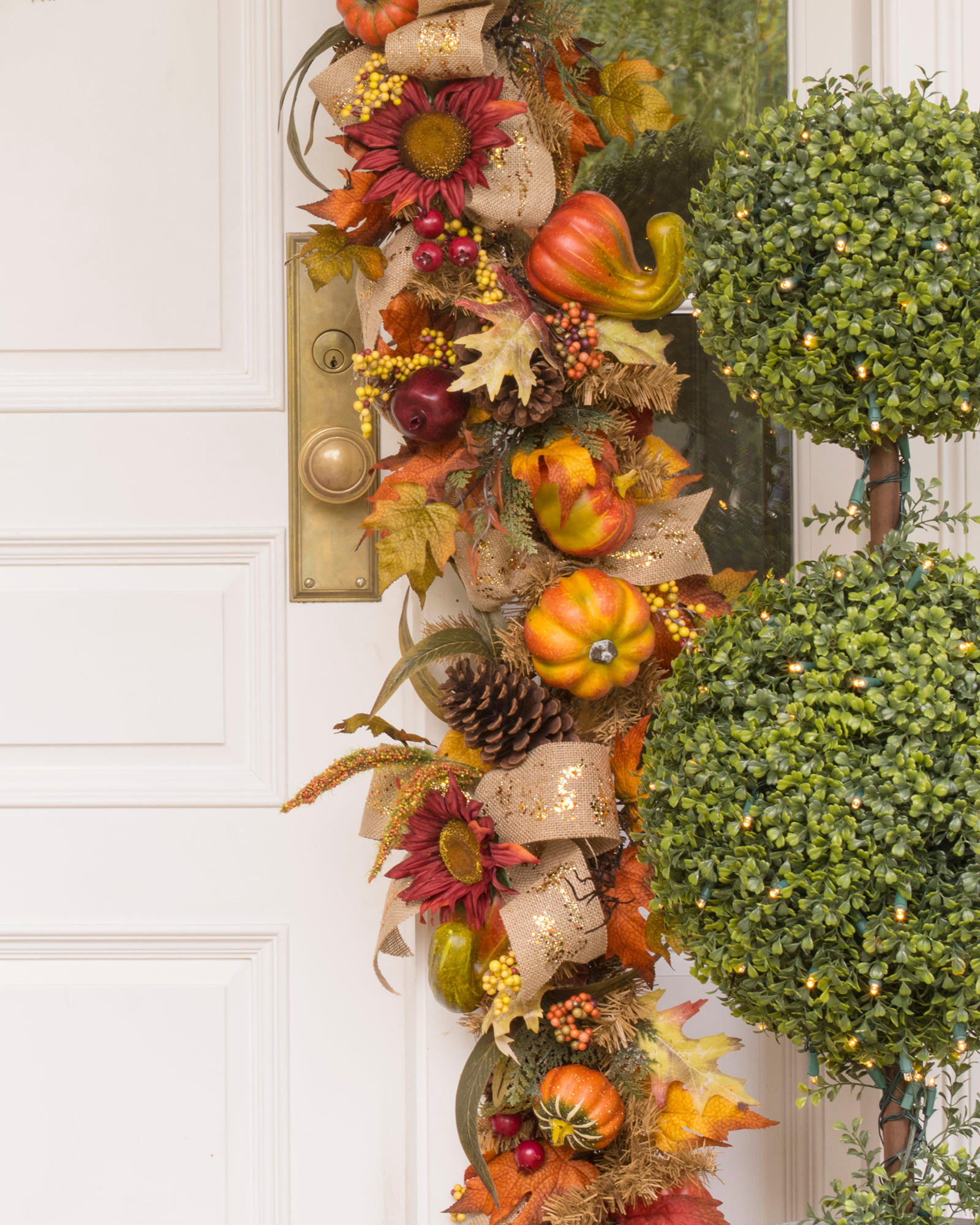 Artificial Fall Harvest Wreaths Garland & Foliage Balsam Hill
