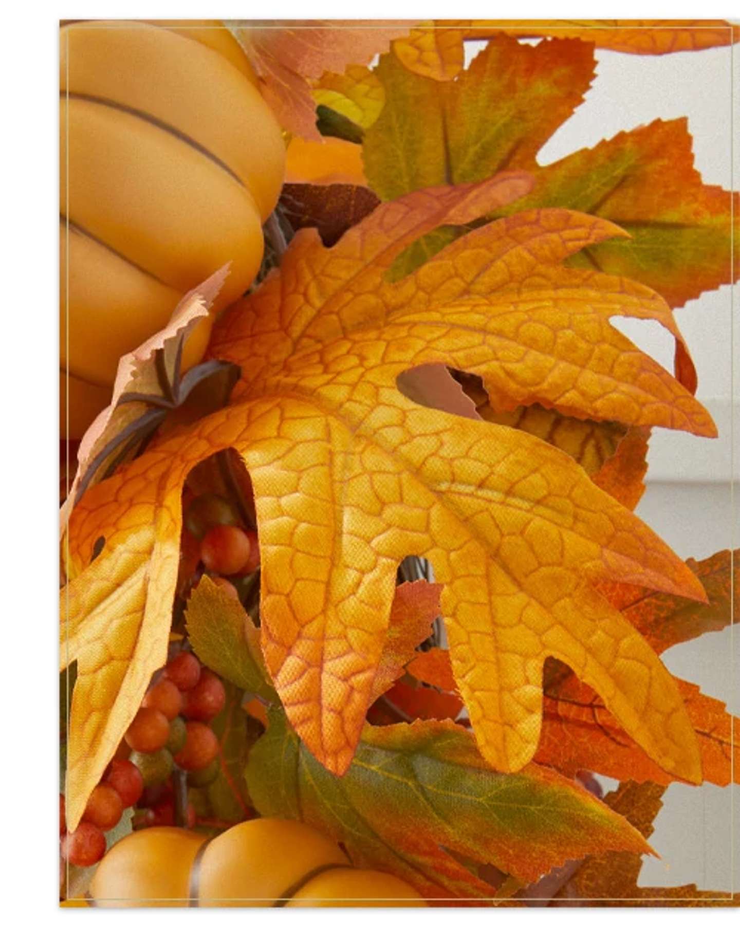 Balsam Hill Golden Harvest Artificial Fall Foliage Product Display