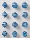 Light Blue BH Essentials Jumbo Mercury Glass Ornaments by Balsam Hill