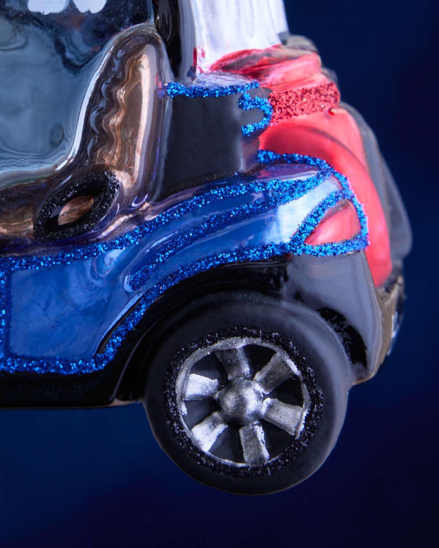 Balsam Hill Studio Blue Golf Cart Ornament