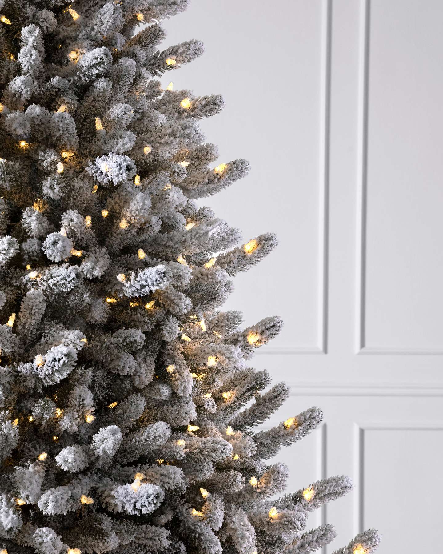 Frosted Vermont White Spruce by Balsam Hill Closeup 10