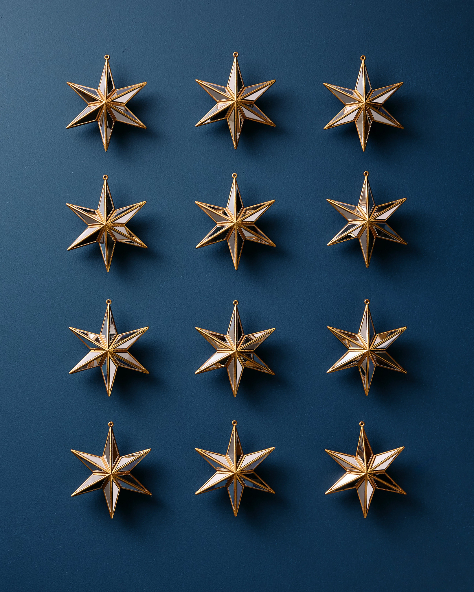 Gold & Silver Star Shatter-Resistant Ornaments