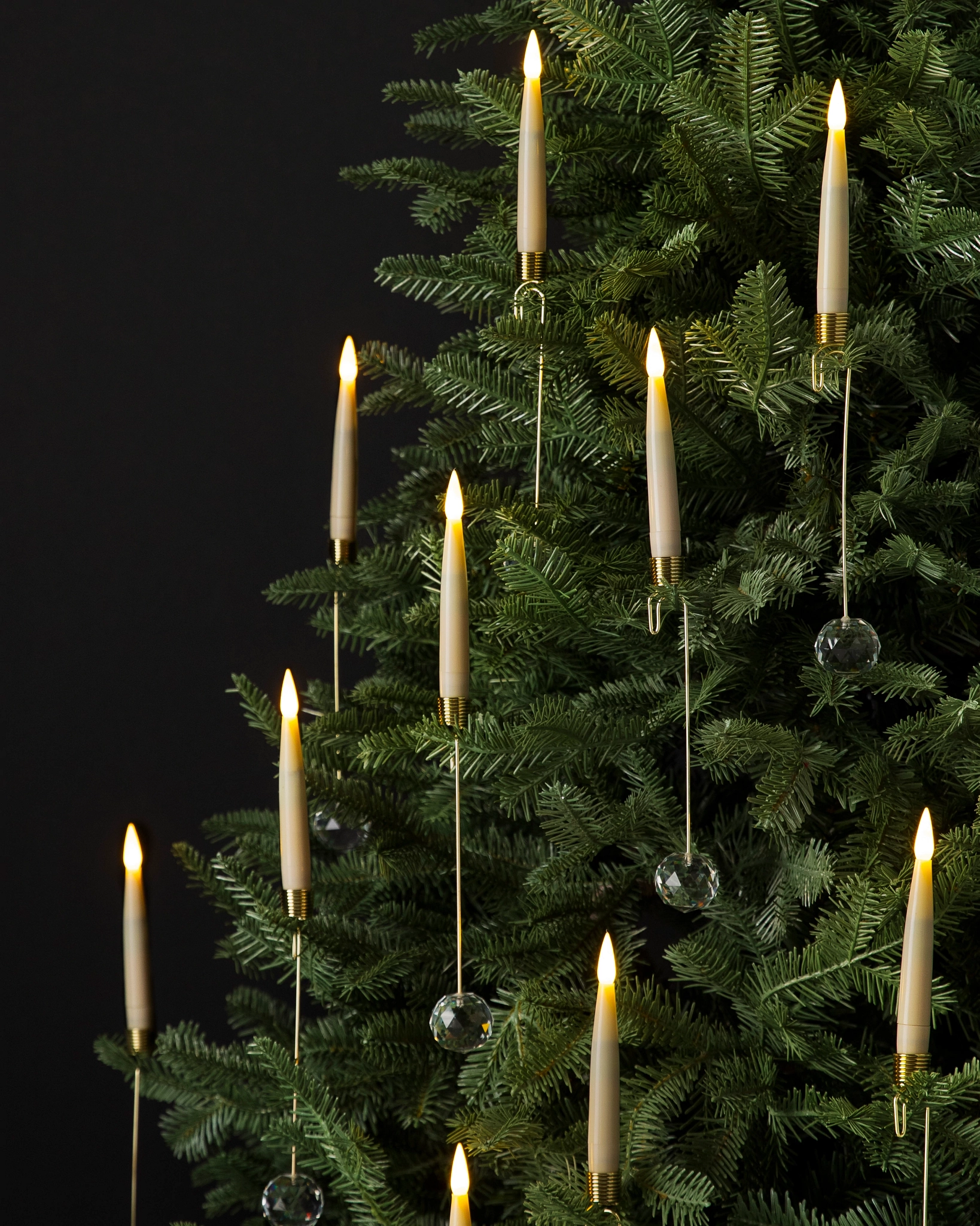 Crystal Drop Christmas Tree LED Candles | Balsam Hill