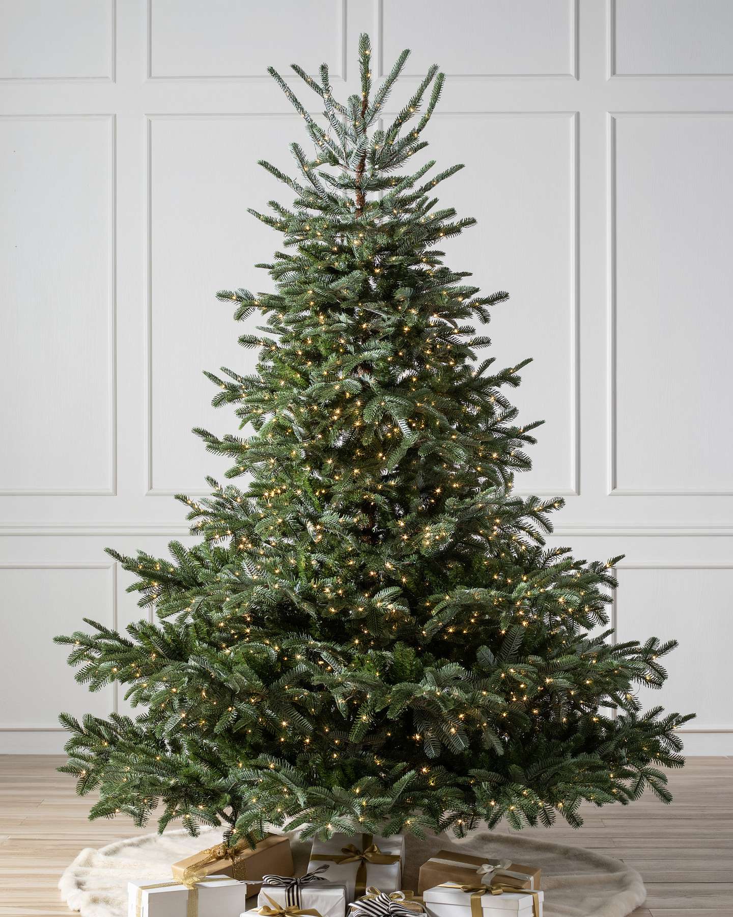 Balsam Hill European Fir Artificial Christmas Tree LED Clear Full Display