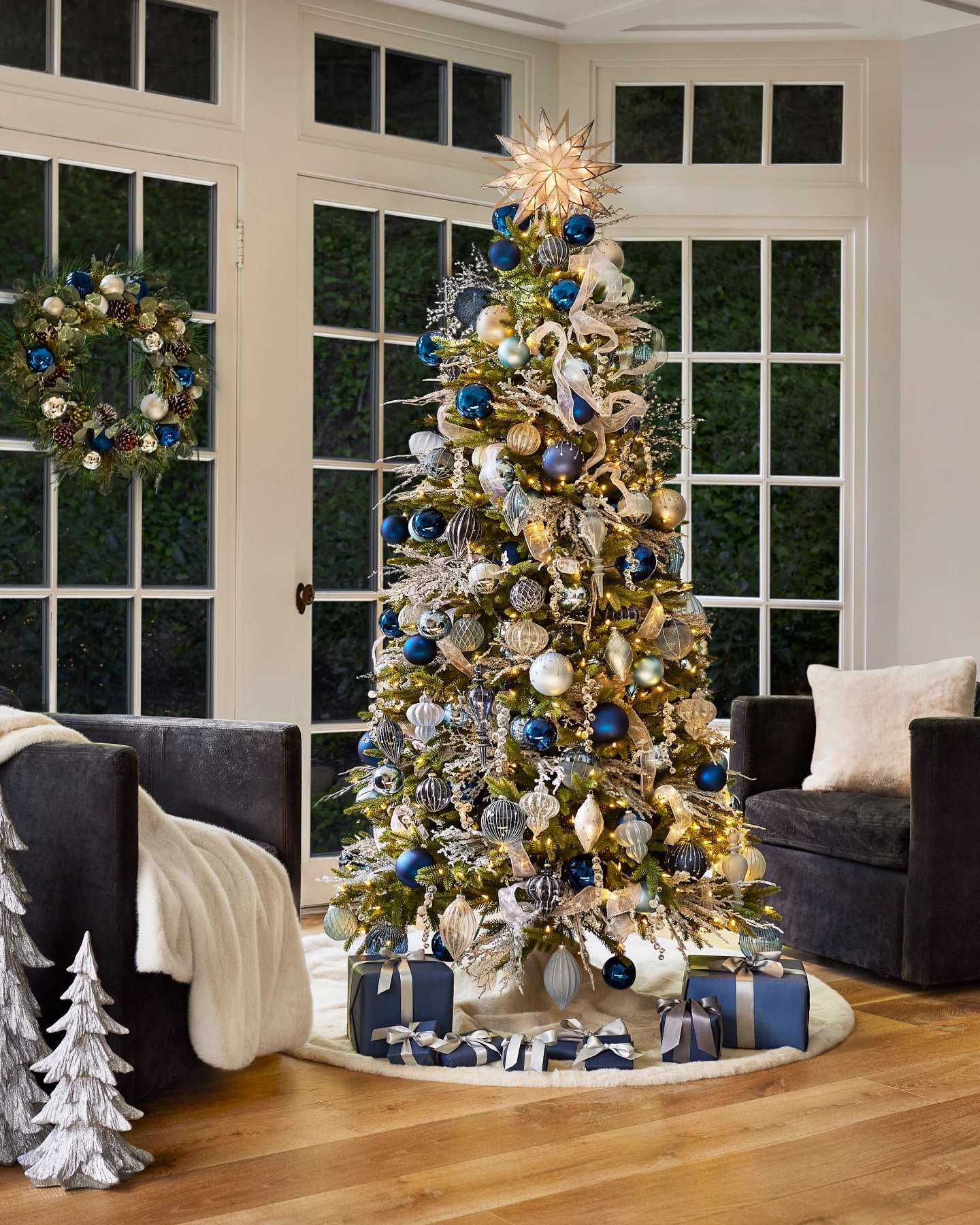 Balsam Hill Silverado Slim Artificial Christmas Tree with a Natural Look