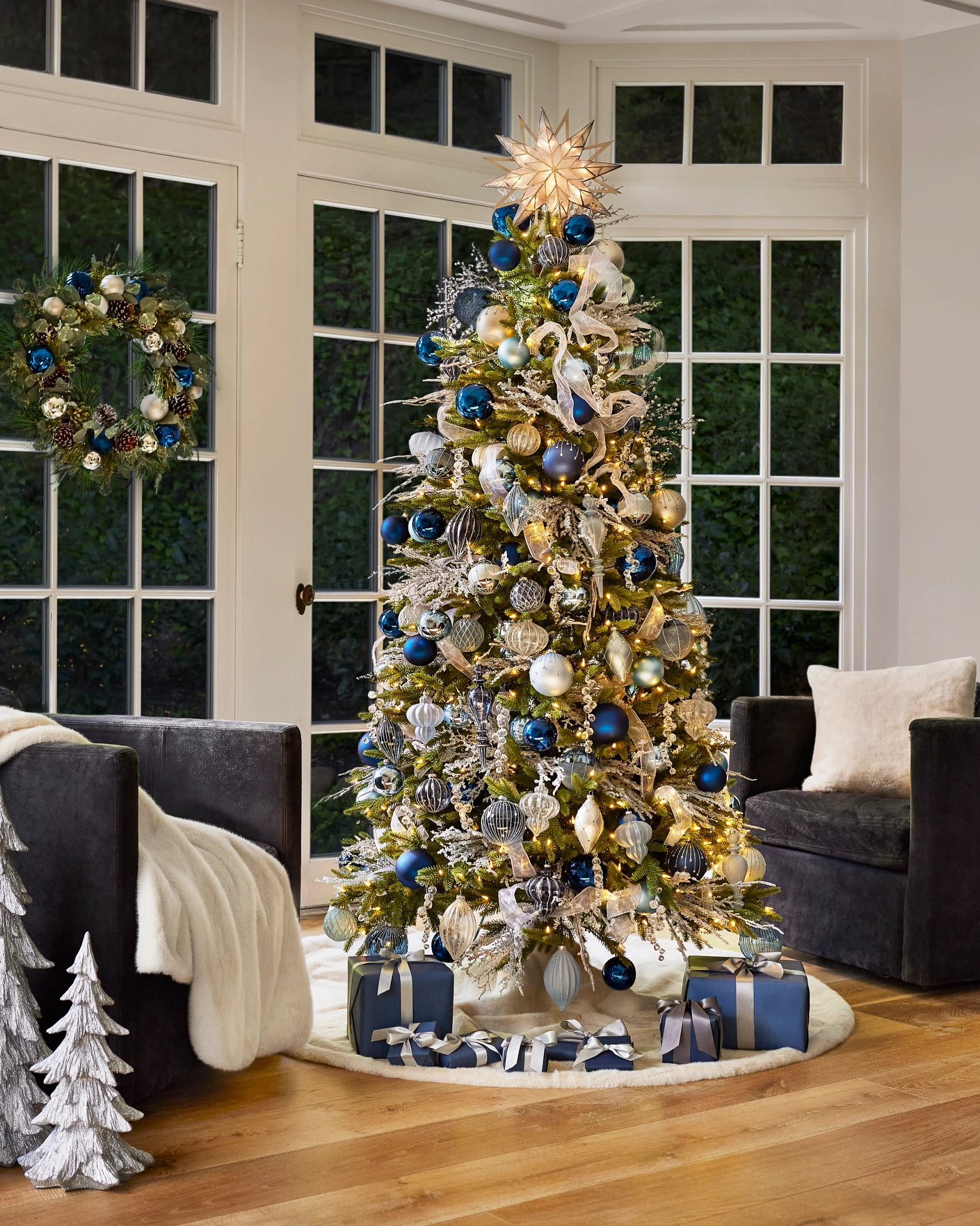 star treeです XZXWZX Christmas Tree Topper, LED Star Treetop with Golden