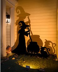 Lighted Halloween décor