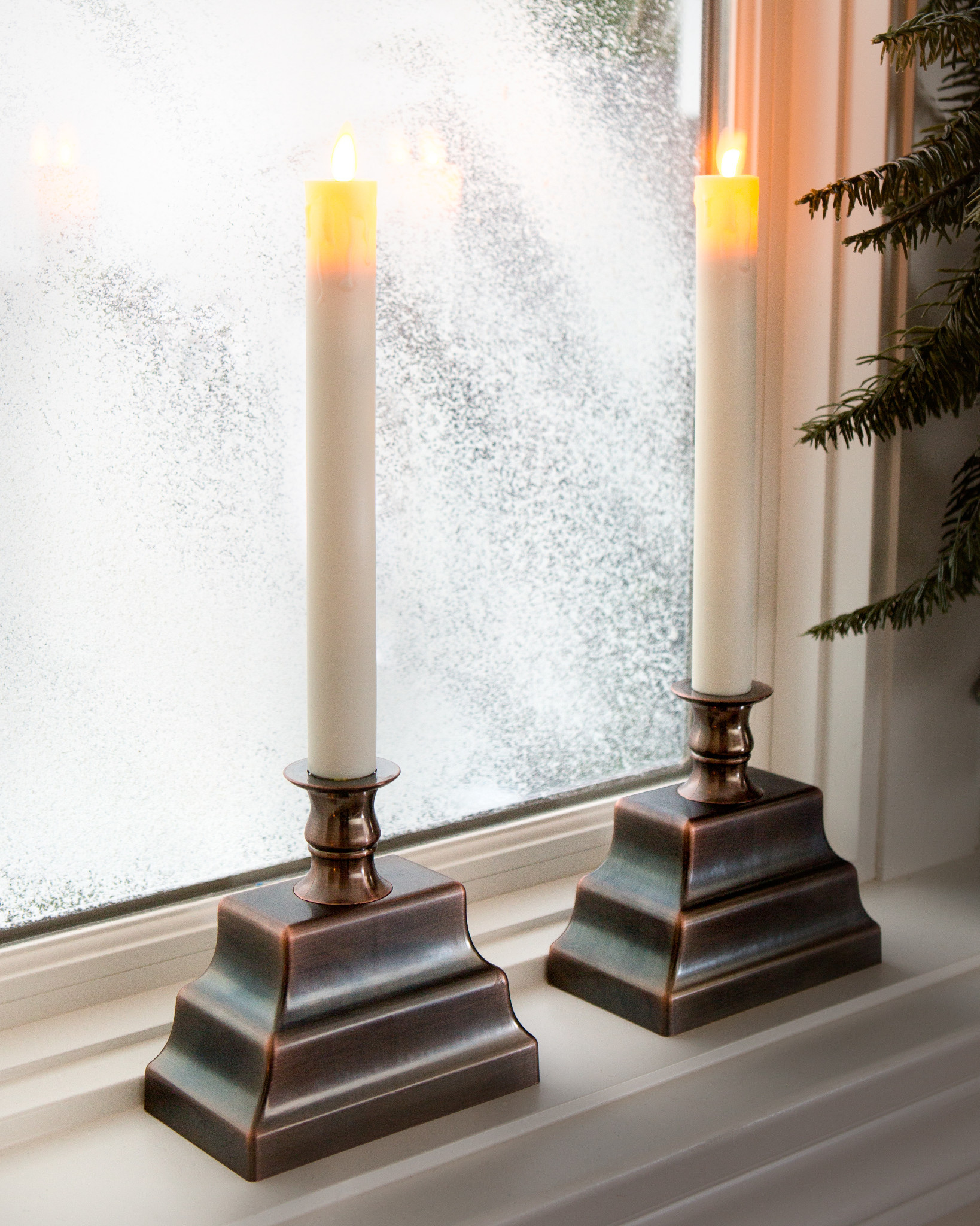 Miracle Flame LED Window Candles, Set Of 2 | Balsam Hill