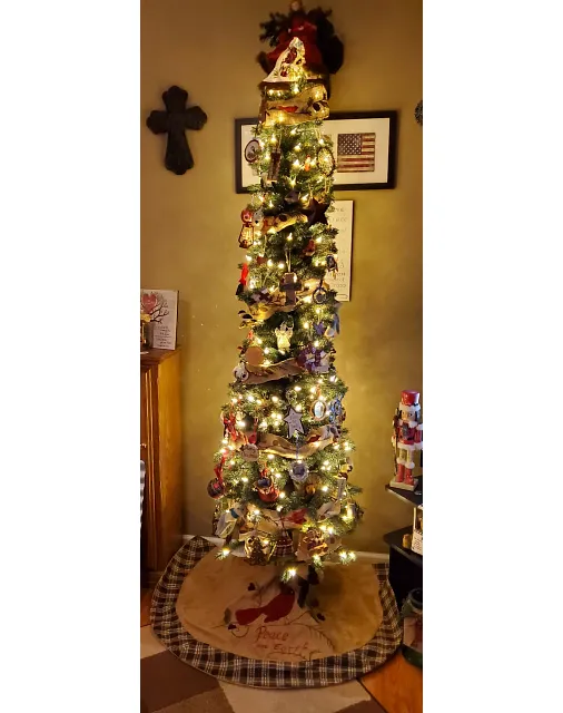 Santa's workshop hot sale pencil slim tree