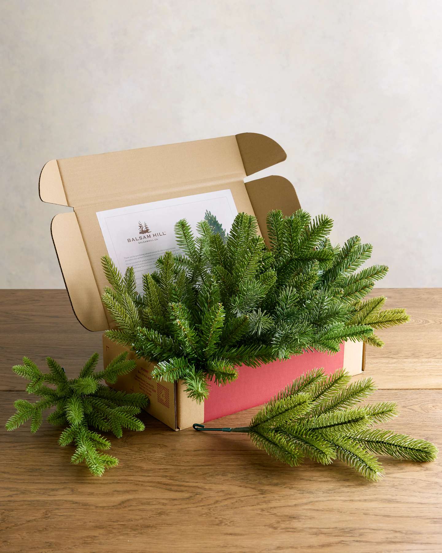 Balsam Hill Artificial Christmas Tree Branch Sample Kit Display
