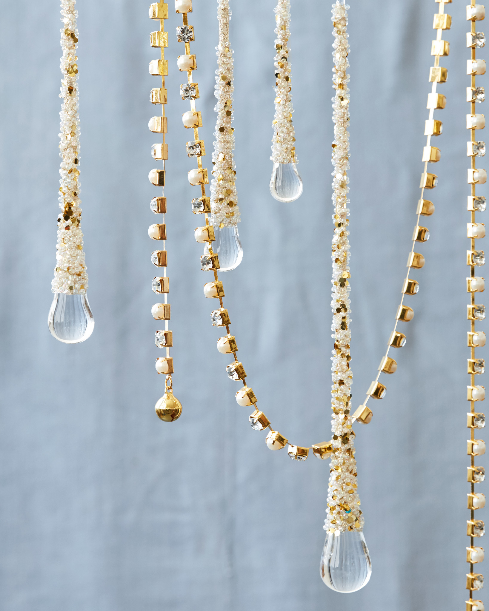 Icy Teardrop Christmas Ornament Set Balsam Hill