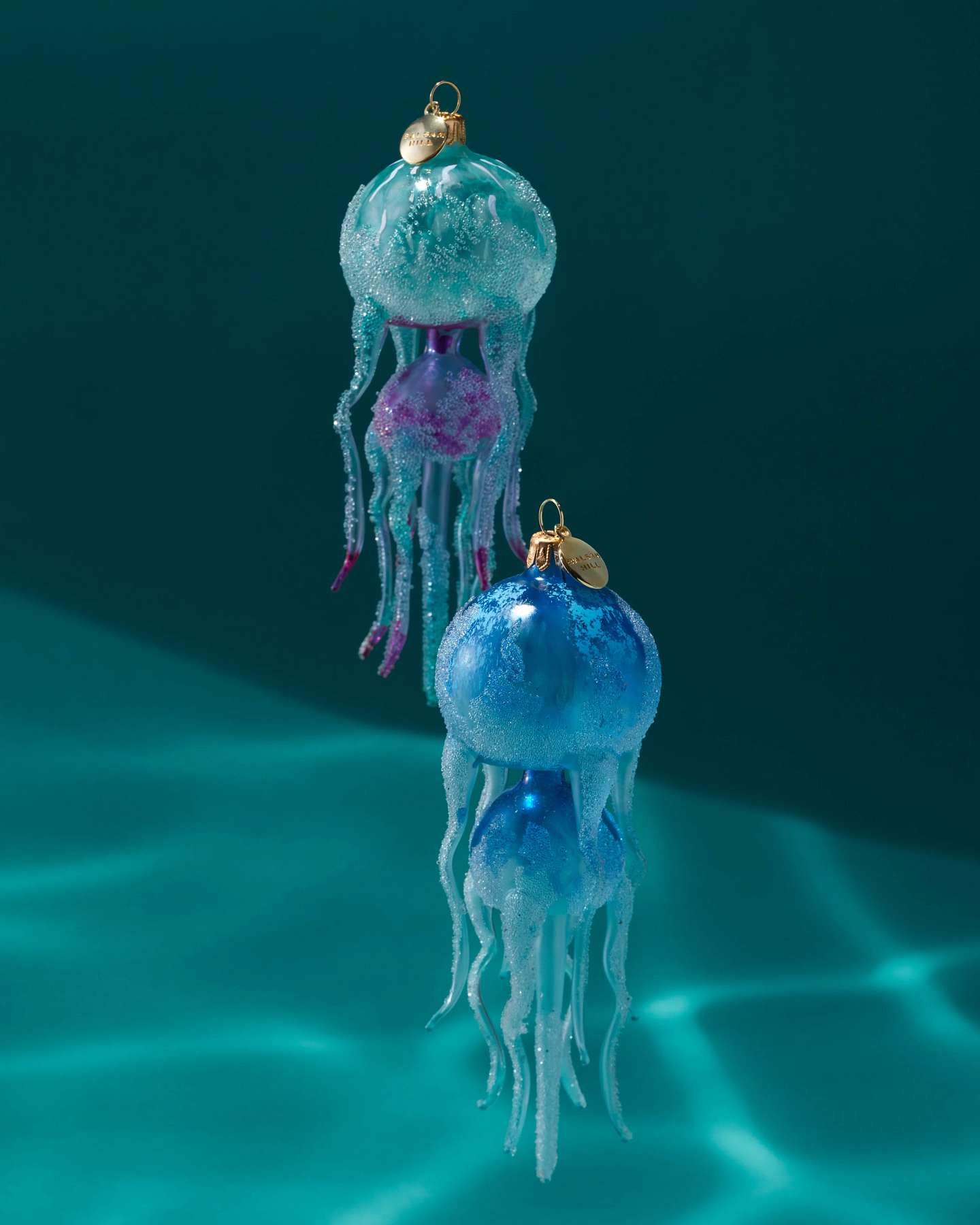Balsam Hill Studio Turquoise Jellyfish Ornament