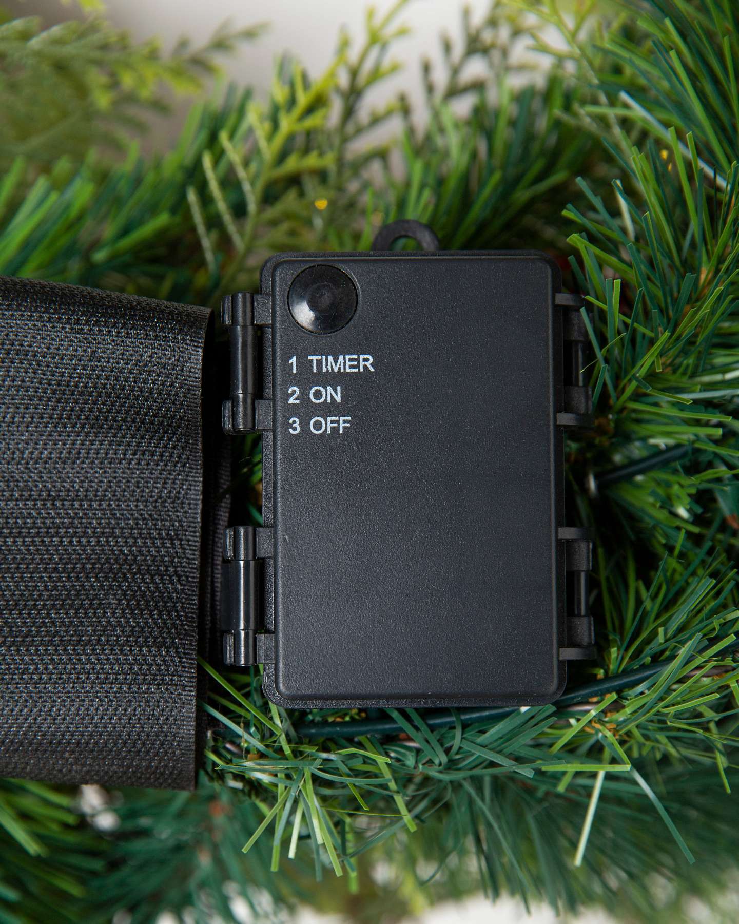 Balsam Hill Winter Meadow Christmas Foliage Battery Pack Compartment