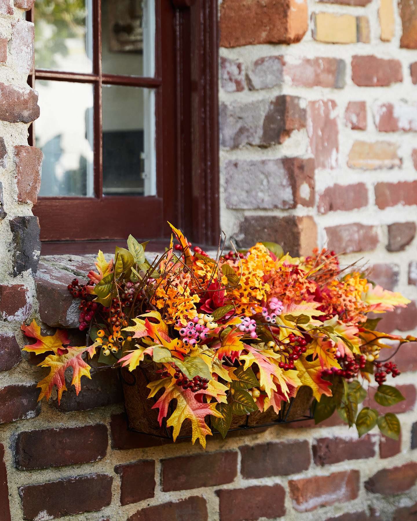 Balsam Hill Outdoor Harvest Bloom Artificial Fall Foliage Home Decor