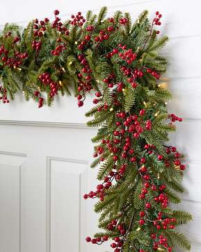 Red Berry BH Fraser Fir Garland Red Berry BH Fraser Fir Garland