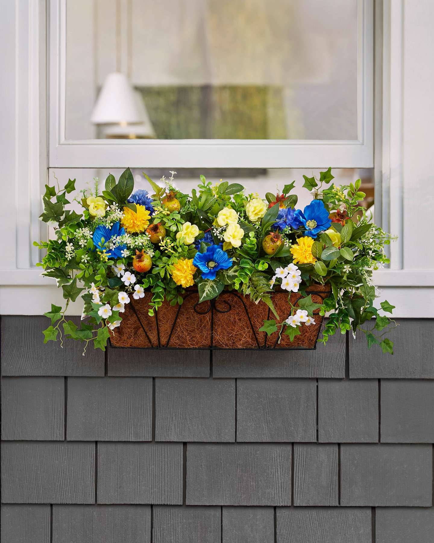 Balsam Hill Outdoor Summer Breeze Artificial Fall Foliage Elegant Seasonal Arrangement