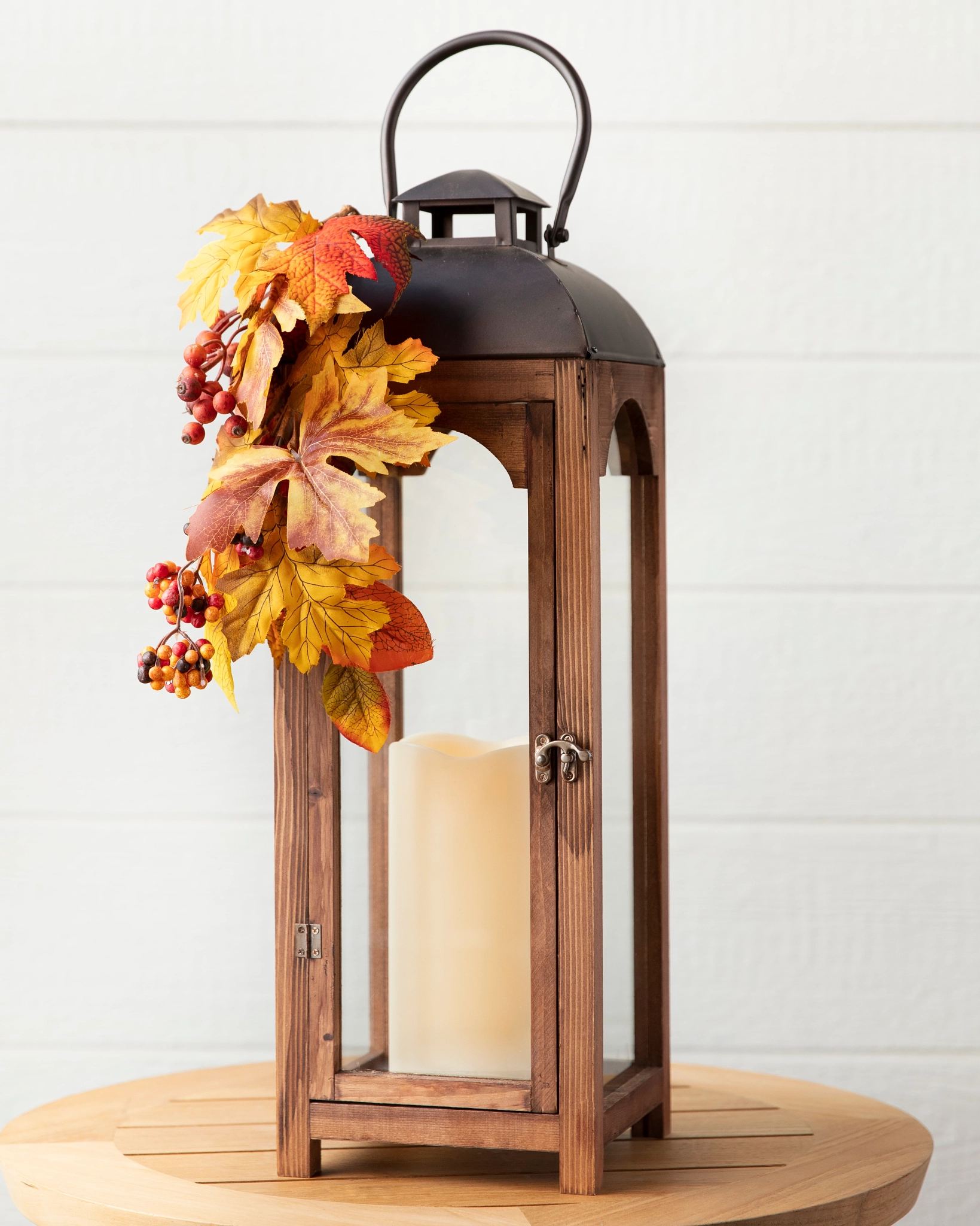 Fall Lantern with LED Candles