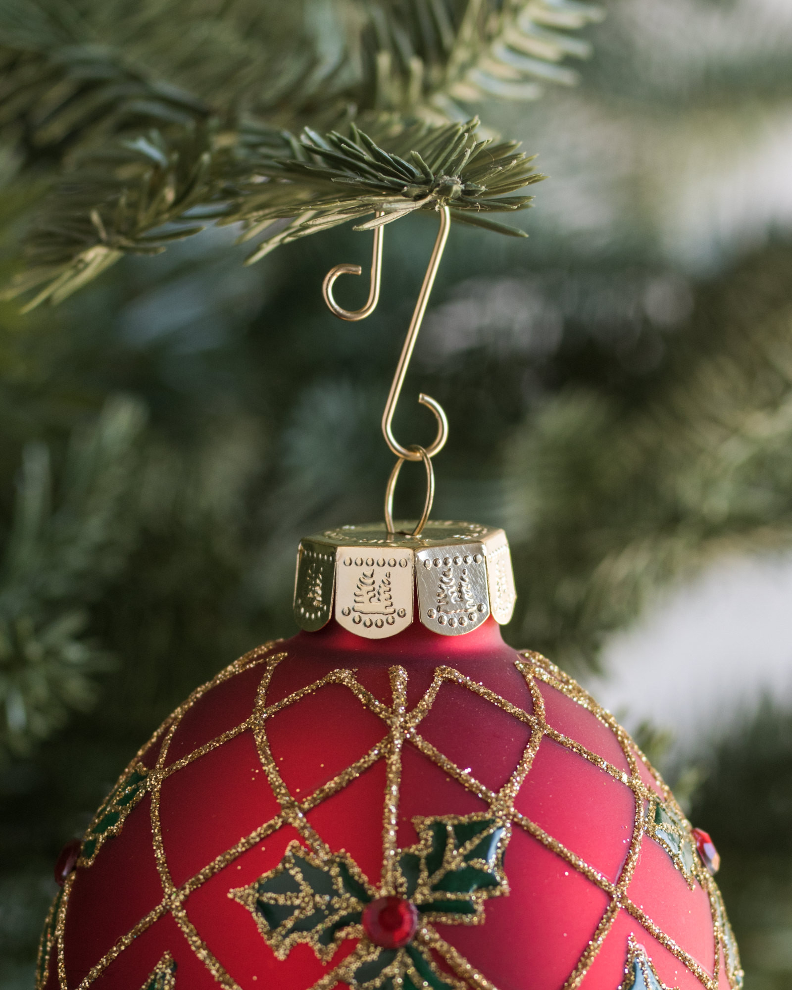 Miniature Christmas Ornament Hooks - Set of 4