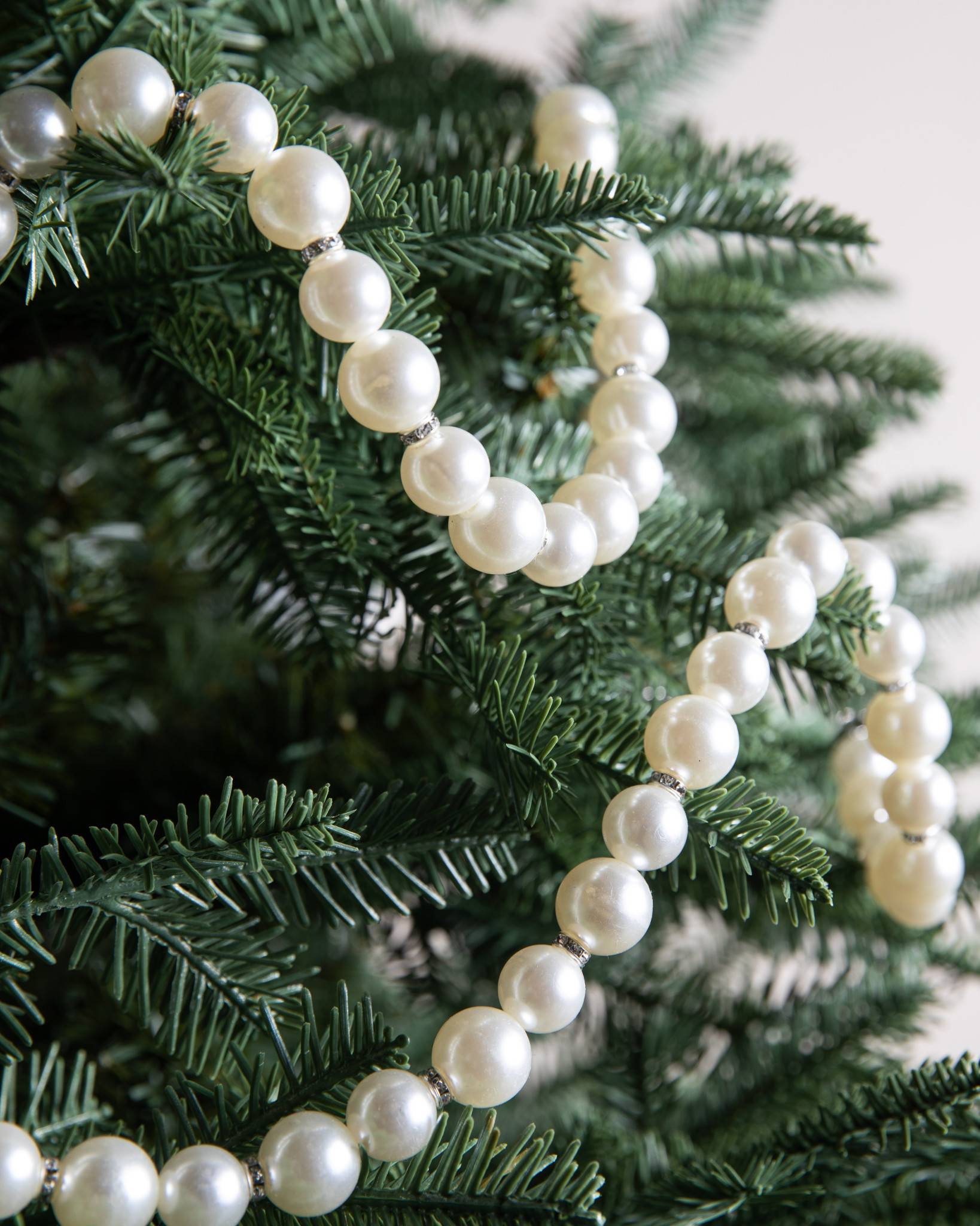 Crystal and Gold Christmas Tree Garland | Balsam Hill