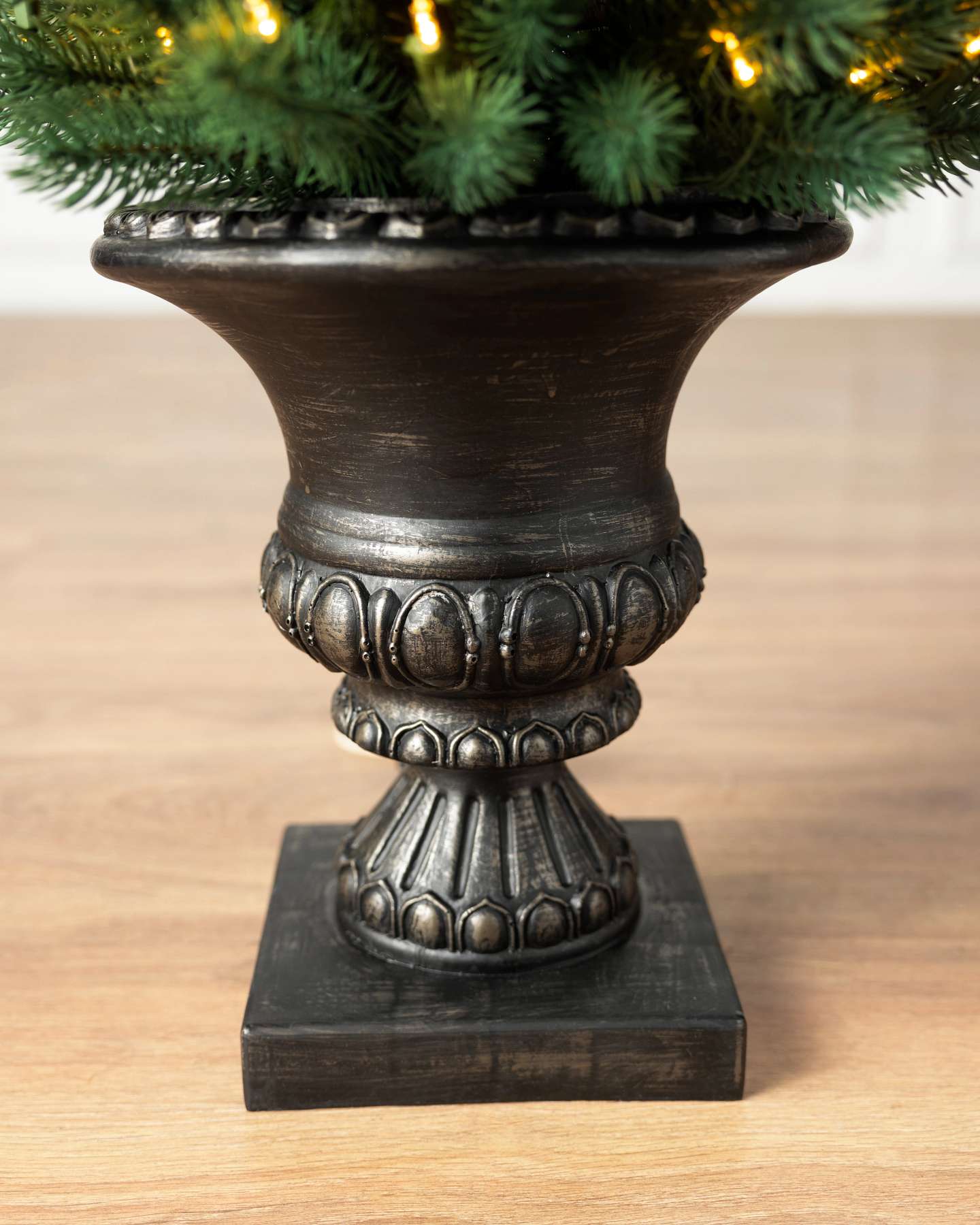 Balsam Hill Sonoma Slim Potted Pencil Tree with Elegant Stand Design