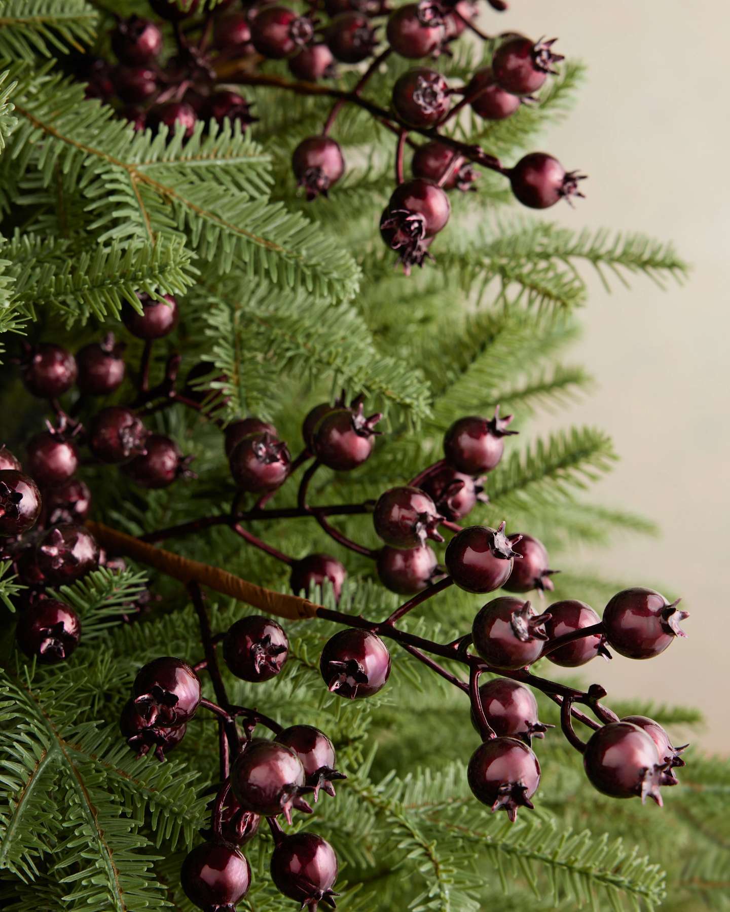 Bordeaux Berry Christmas Picks, Set of 12