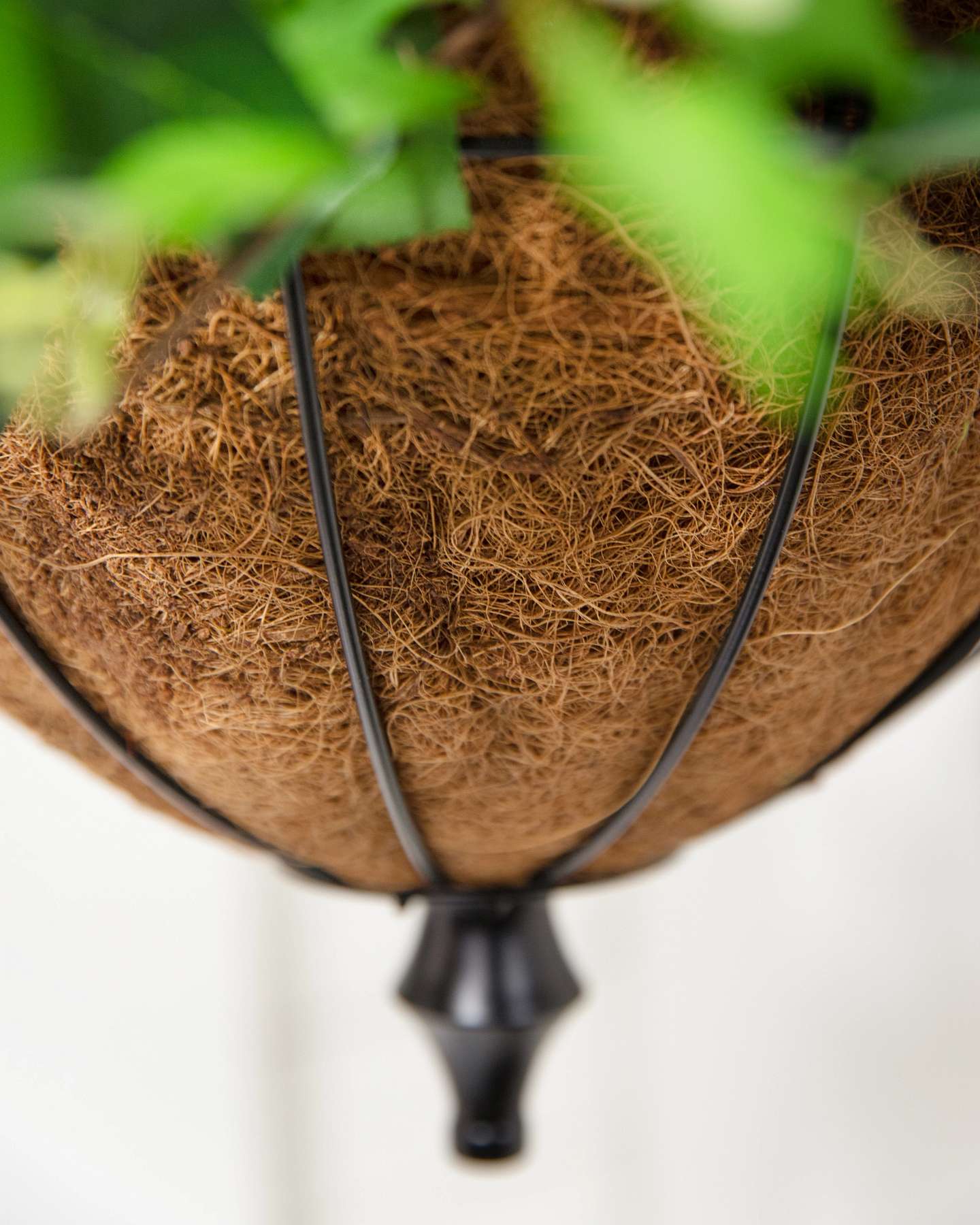 Balsam Hill Outdoor Vivid Blooms Artificial Spring Hanging Basket Closeup of Lush Flowers