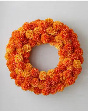 Outdoor Marigold Meadow Wreath Outdoor Marigold Meadow Wreath