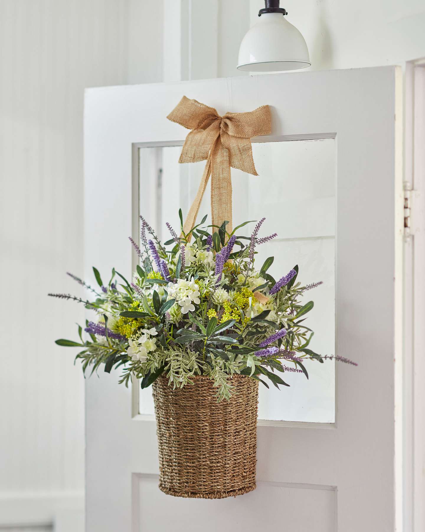 Balsam Hill French Market Artificial Flower Arrangement Lifestyle Door Display
