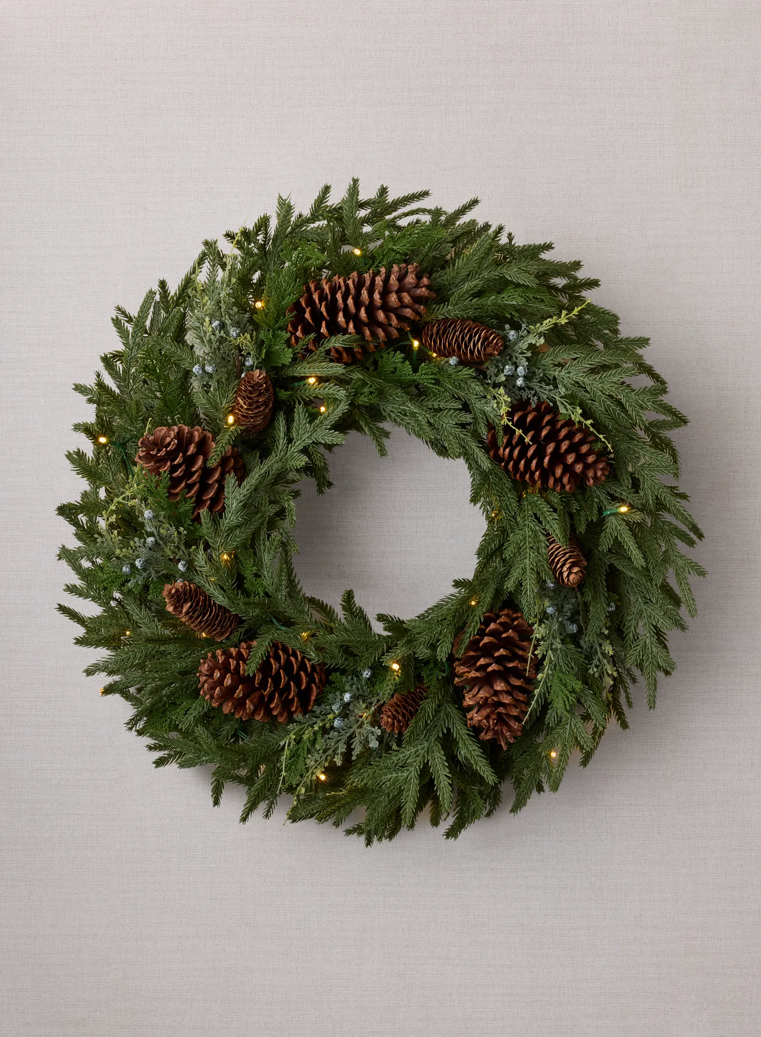 Real-Feel® Cypress Juniper Berry Wreath