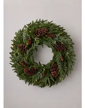 Real-Feel® Cypress Juniper Berry Wreath Real-Feel® Cypress Juniper Berry Wreath